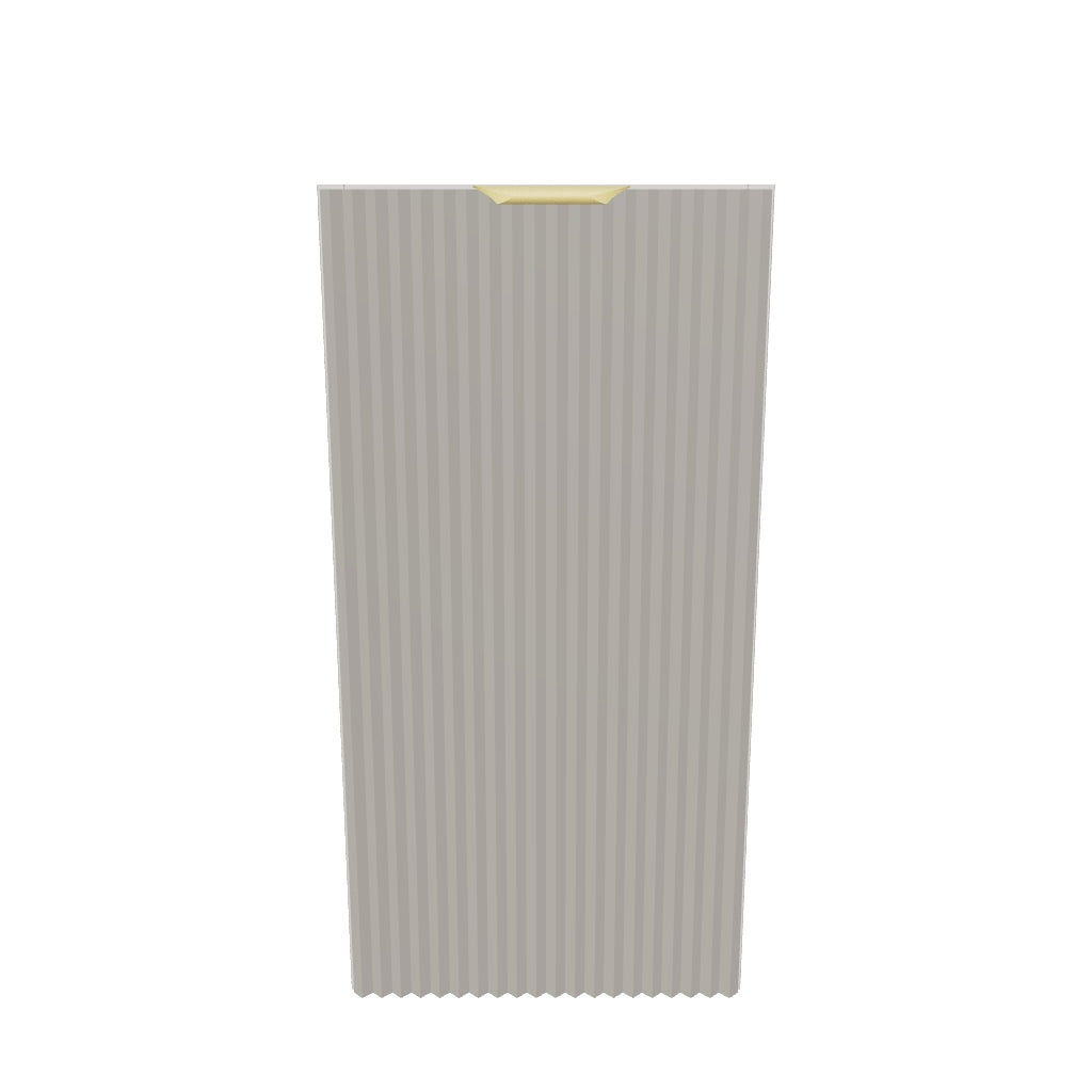 Badezimmerschrank 30 cm, geriffelte Fronten, 1 Tür Willy - Kaschmir
