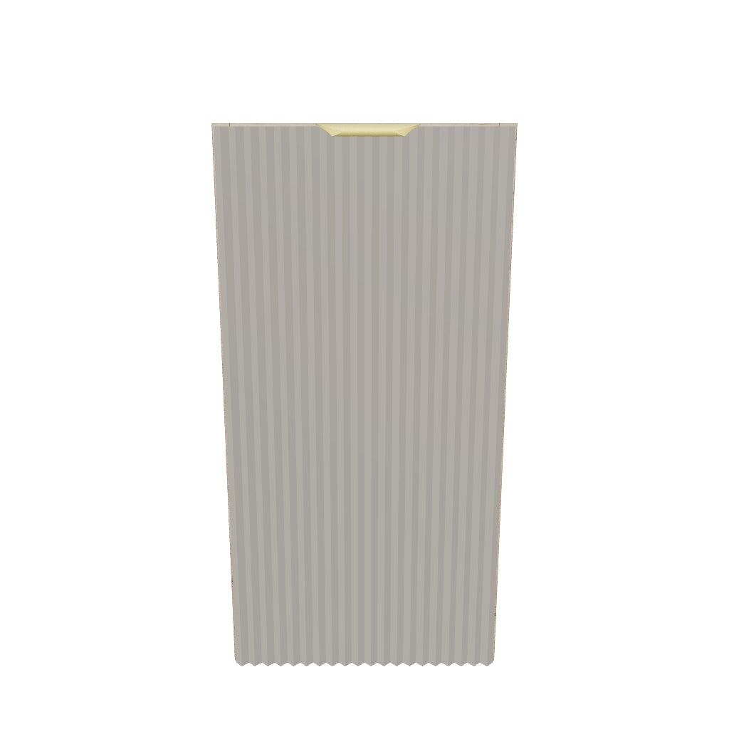 Badezimmerschrank 30 cm, geriffelte Fronten, 1 Tür Willy - Kaschmir/Walnuss