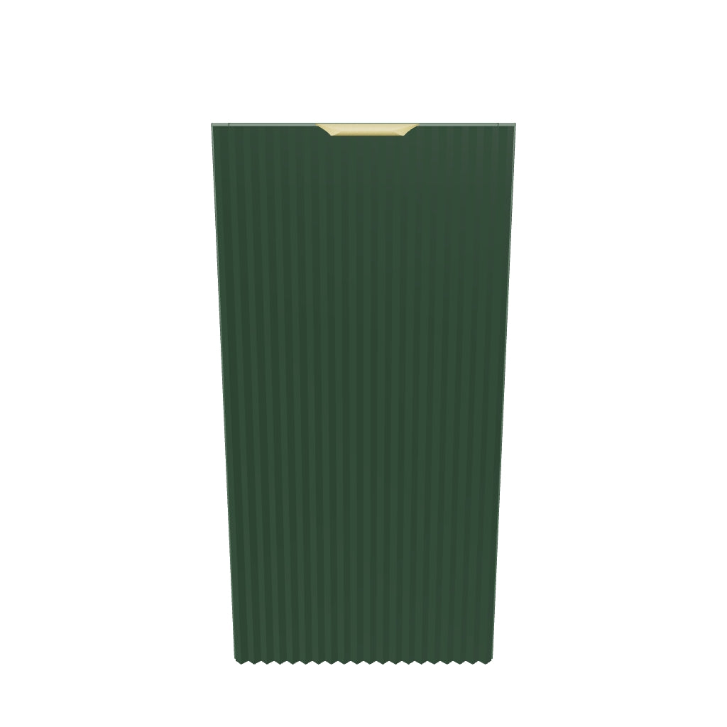 Badezimmerschrank 30 cm, geriffelte Fronten, 1 Tür Willy - Salbei