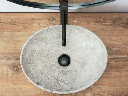 Waschtisch 40 cm Sofia - Heller Stein Matt