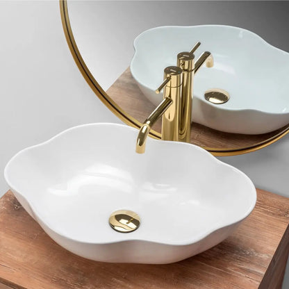 Waschtisch 50 cm Pearl - Weiße Keramik
