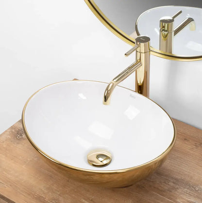 Waschtisch 40 cm Sofia -  Golden/Weiß