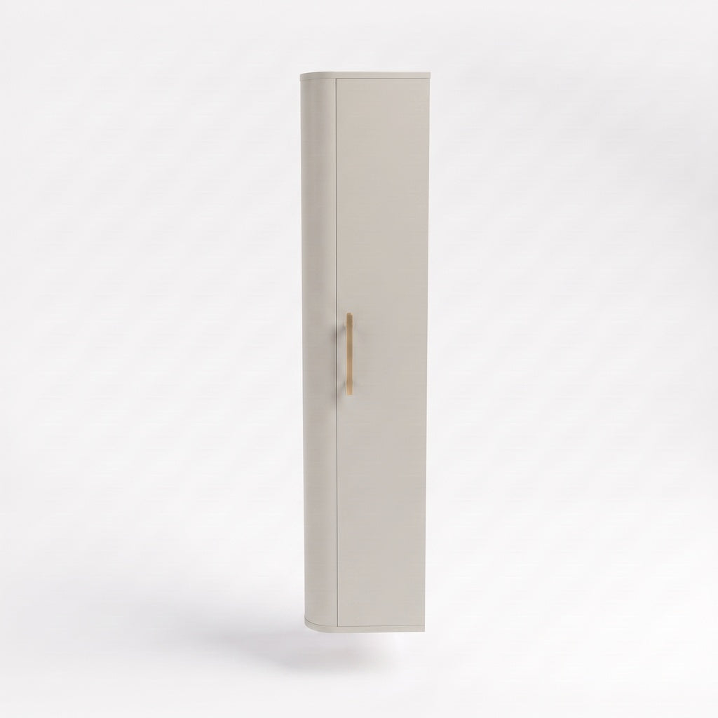 Bad Hochschrank 160 cm abgerundet Nola - Kaschmir