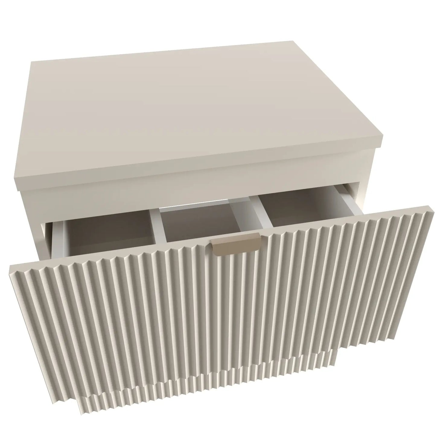 Waschtischunterschrank 140 cm mit Regal Willy - Kaschmir, Walnuss Regal