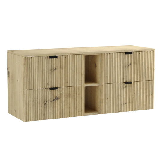 Waschtischunterschrank 140 cm Willy - Eiche artisan