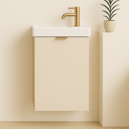 Waschtischunterschrank 40 cm mit Waschbecken Orio - Kaschmir