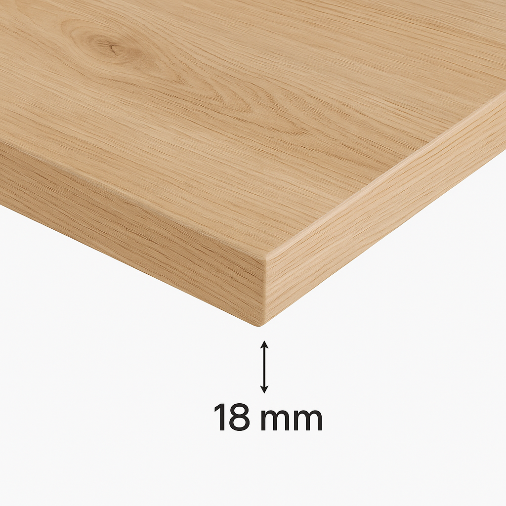 Oberplatte 90 cm für Waschtischunterschrank - Walnuss