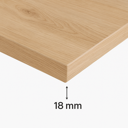 Oberplatte 90 cm für Waschtischunterschrank - Walnuss