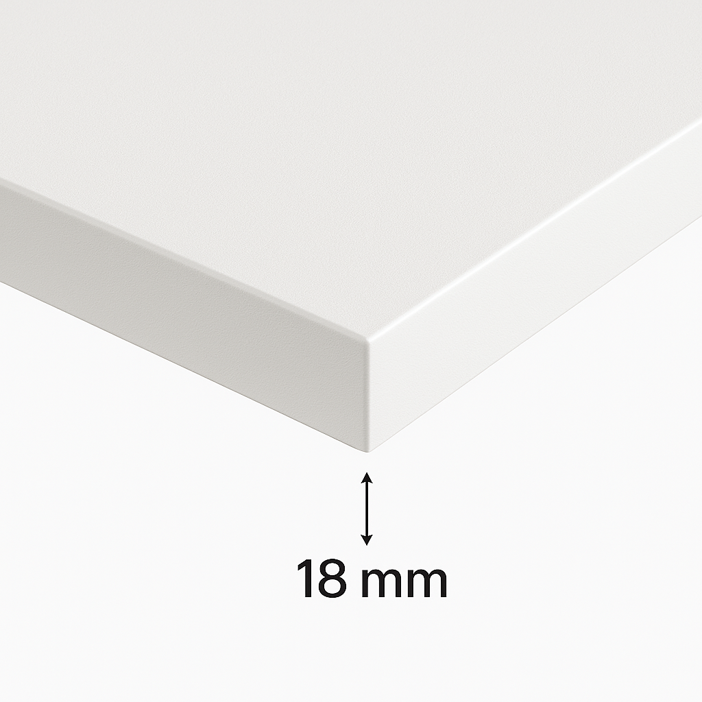 Oberplatte 90 cm für Waschtischunterschrank - Weiß