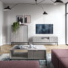 Nova Wohnzimmermöbel Kollektion in Grau, moderner Stil