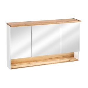 Spiegelschrank Bad mit LED Beleuchtung 120 cm breite Weiß BAHAMA 120 cm