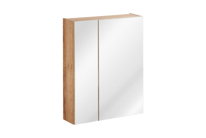 Badezimmer Spiegelschrank Holz 60 cm, 2-türig Capri OAK