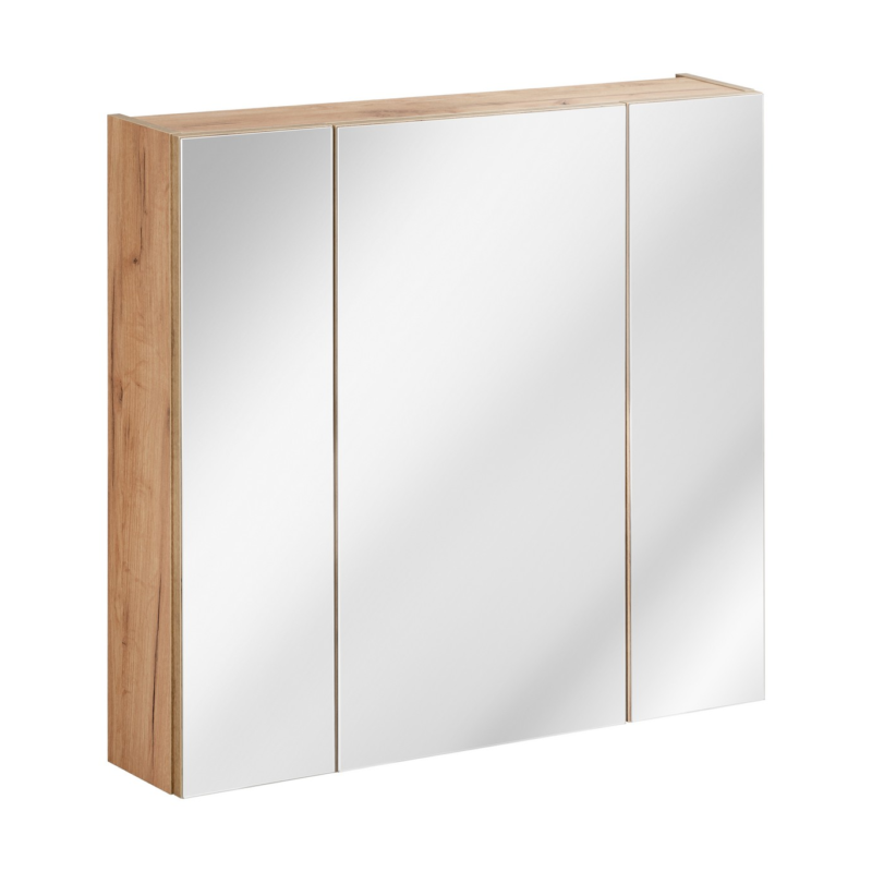Badezimmer Spiegelschrank Holz 80 cm breite Capri OAK