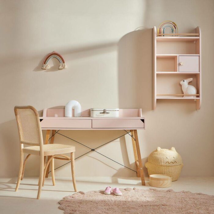 Kinder Schreibtisch in Rosa Farbe 120 cm Lotte