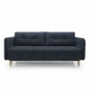3-Sitzer-Sofa mit Federkernmatratze und Stauraum, Marineblau, pflegeleichtem Velvet, Loki 10