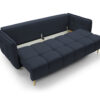 3-Sitzer-Sofa mit Federkernmatratze und Stauraum, Marineblau, pflegeleichtem Velvet, Loki 10