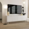 TV Schrank, 4-türig, weiß,161 cm Frische
