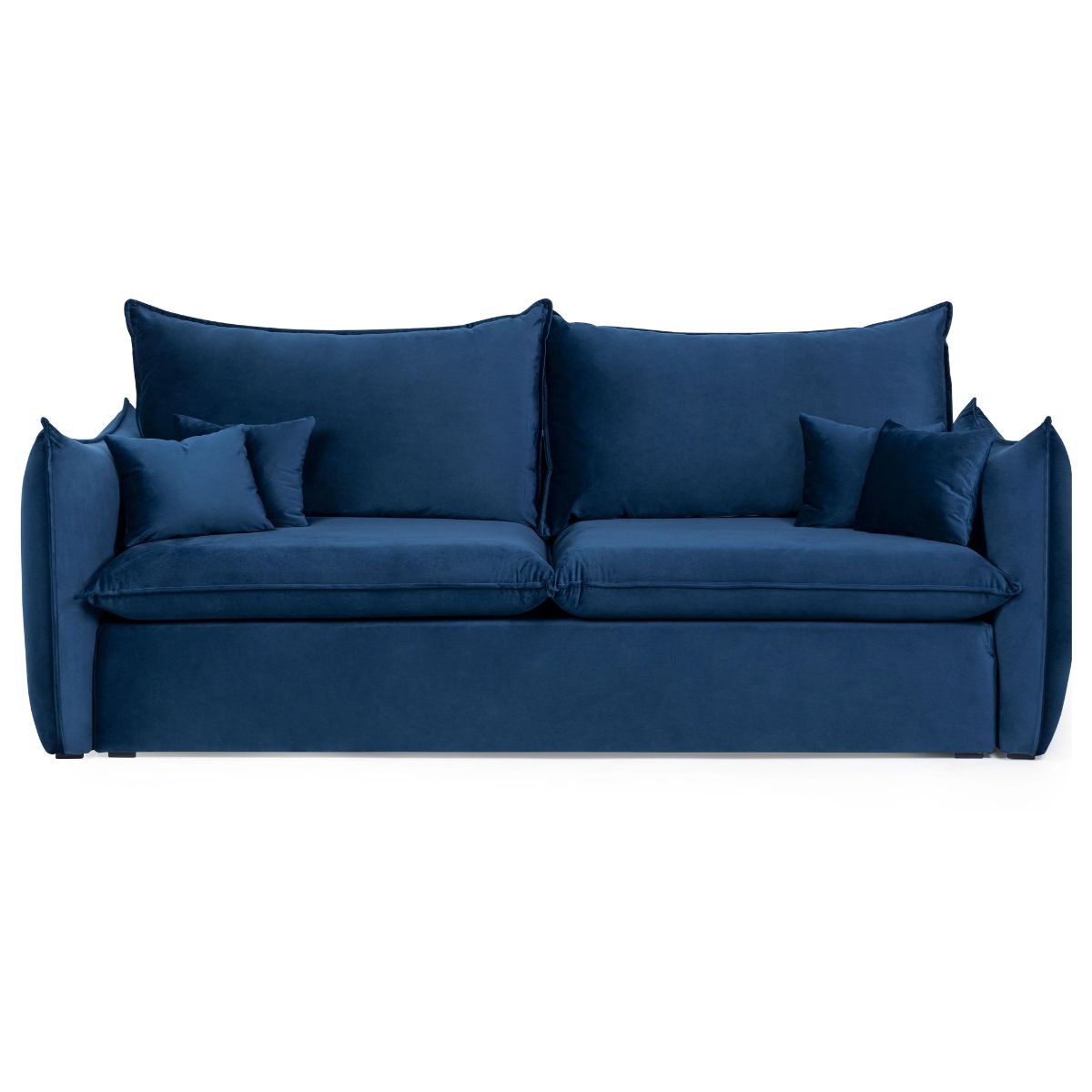 Sofa mit Schlaffunktion, Marineblau, velours Mike