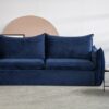 Sofa mit Schlaffunktion, Marineblau, velours Mike 10
