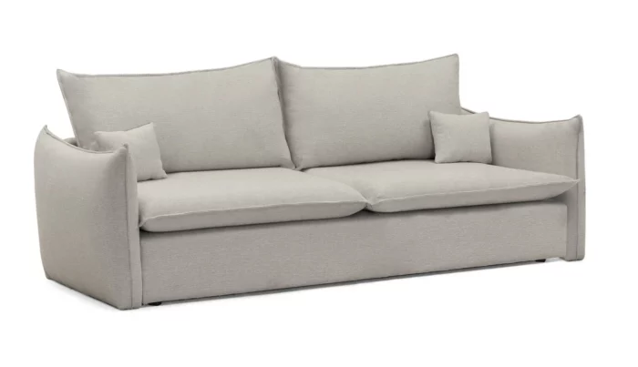 Sofa mit Schlaffunktion, grau-beige, Mike