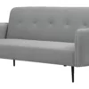 Sofa mit Schlaffunktion, grau, velours, Cori II